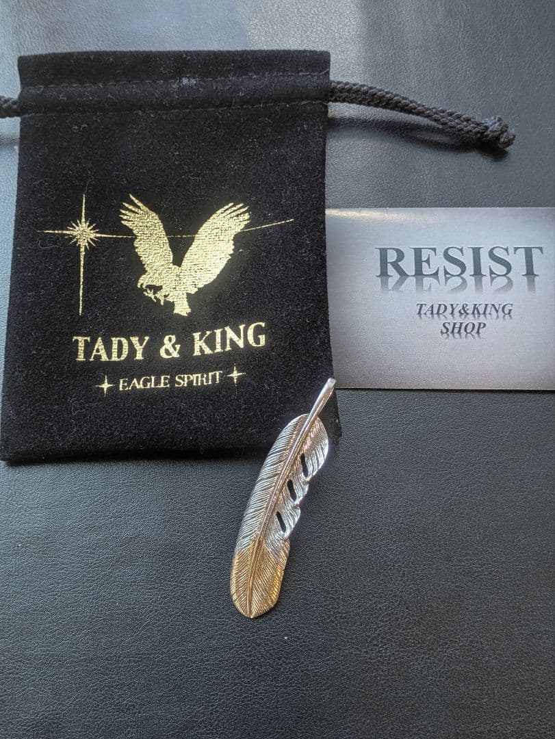 美品　TADY&KING 先金 Lサイズ　ペンダント フェザートップ