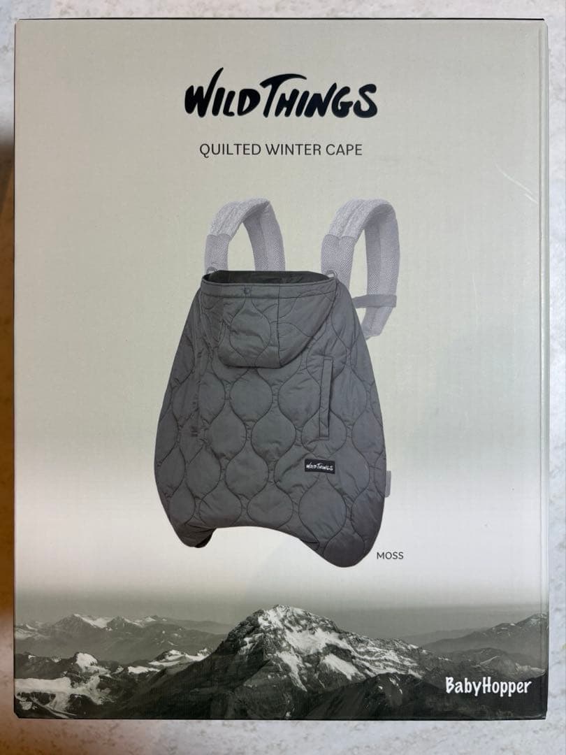 WILD THINGS キルティング防寒ケープ／モス