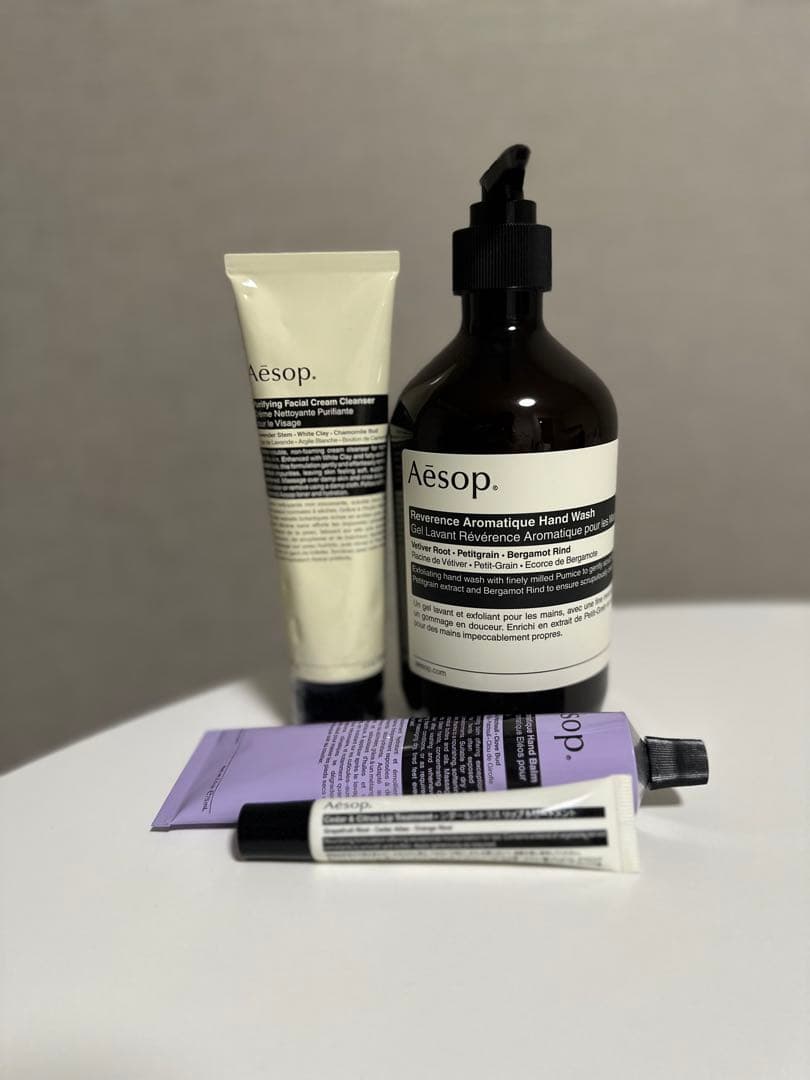 Aesopハンドソープ・フェイスクレンザー・ハンドクリーム・リップトリートメント