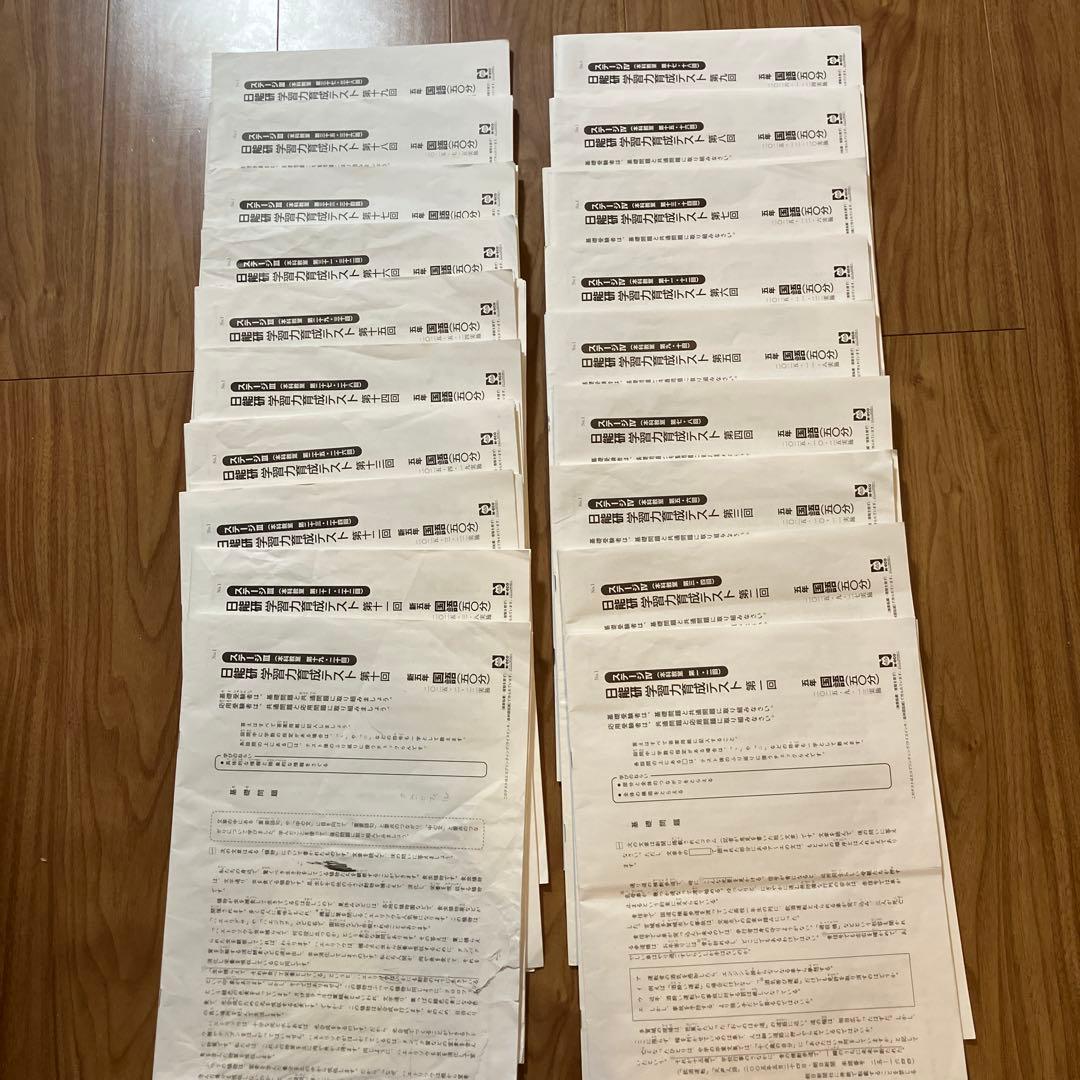 日能研 2025年 5年生 育成テスト 公開模試 期間講習テスト 全解答付