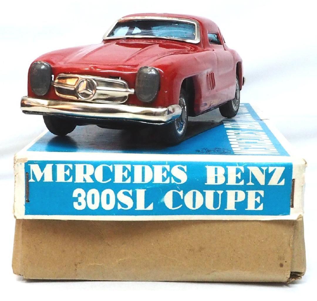 やのまん【メルセデスベンツ300SL赤リモコン欠】tinブリキtoy car箱付