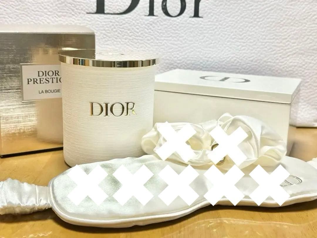 Dior キャンドル　コットンケース　2点セット