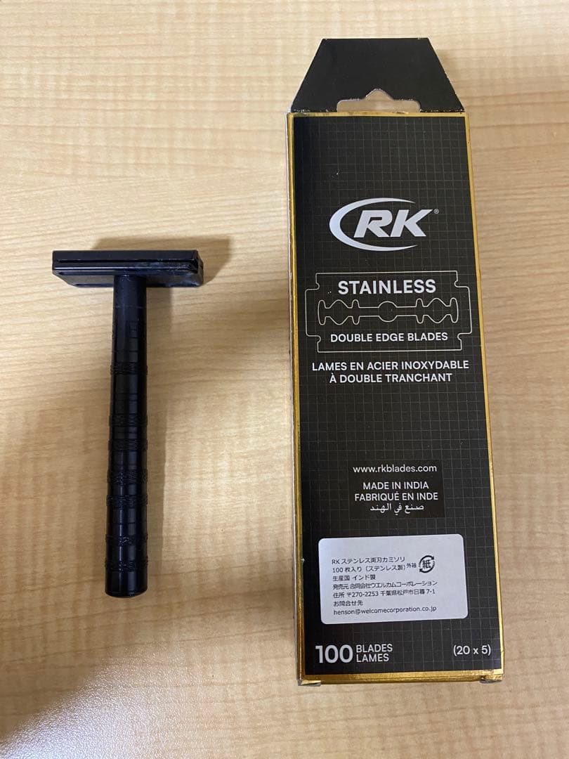 HENSON SHAVING AL13 ブラック+ 替え刃100枚