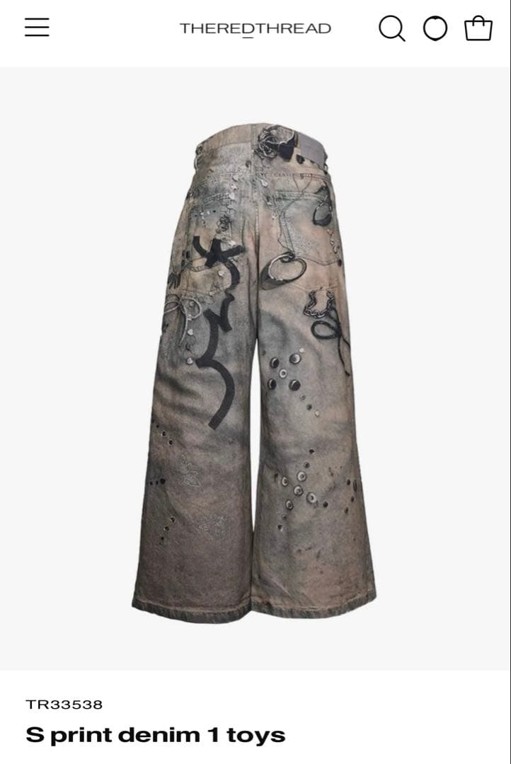 theredthread S print denim 1 toys - メルカリ