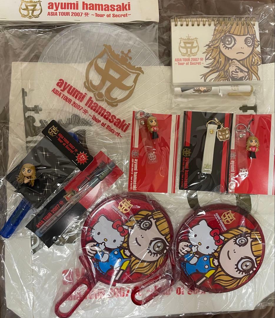 浜崎あゆみ　ASIA TOUR 2007 A バッグ、ストラップ、ミラー、ライト ayumi hamasaki 25th Anniversary Live Tour」オフィシャルグッズ第三