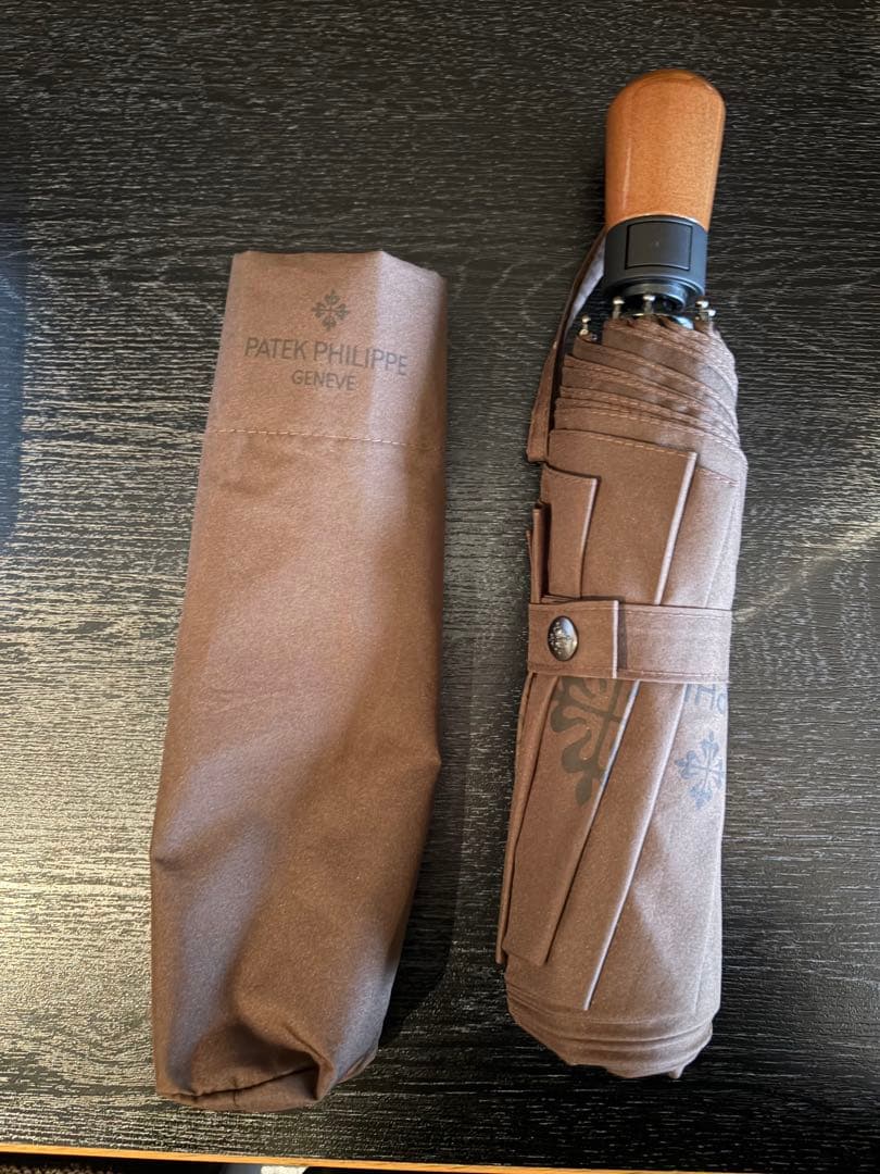PATEK PHILIPPE 折りたたみ傘 ブラウン　新品 折りたたみ式ブリッグ傘 | BRIGG