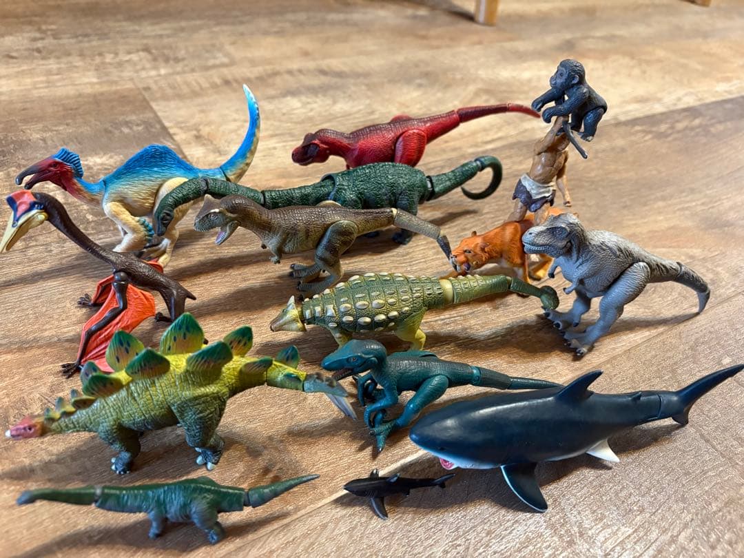 タカラトミー アニア 恐竜 フィギュア まとめ売り メガロドン 原始人