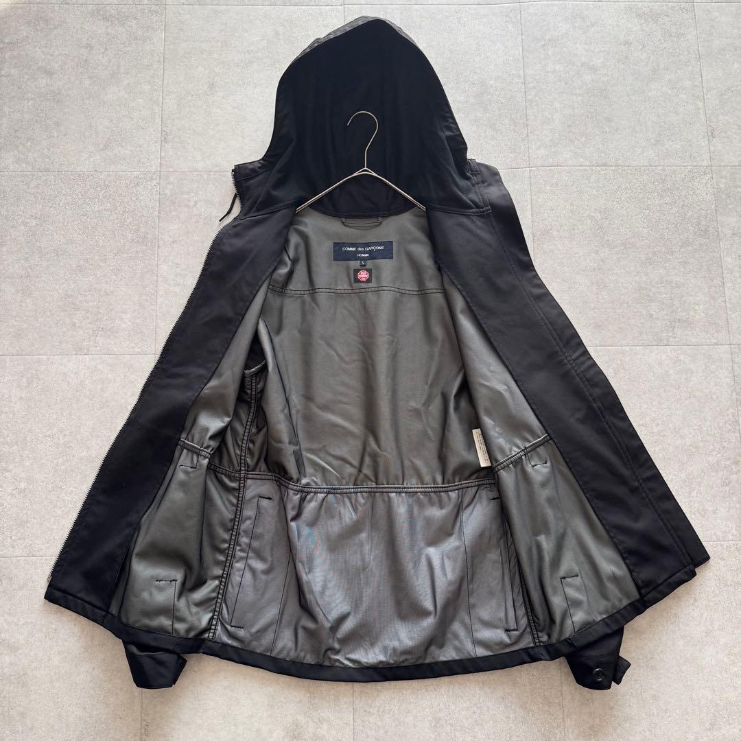 コムデギャルソンオム AD2010 マウンテンパーカー 黒 フード L ウール