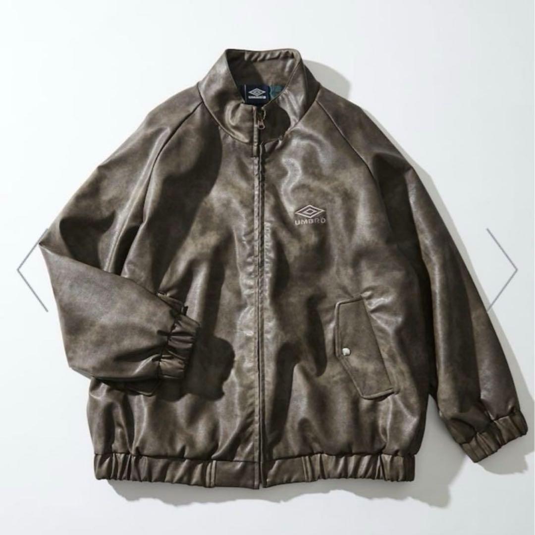 UMBRO/アンブロ レザージャケット ブルゾン ライダース ブラック 黒