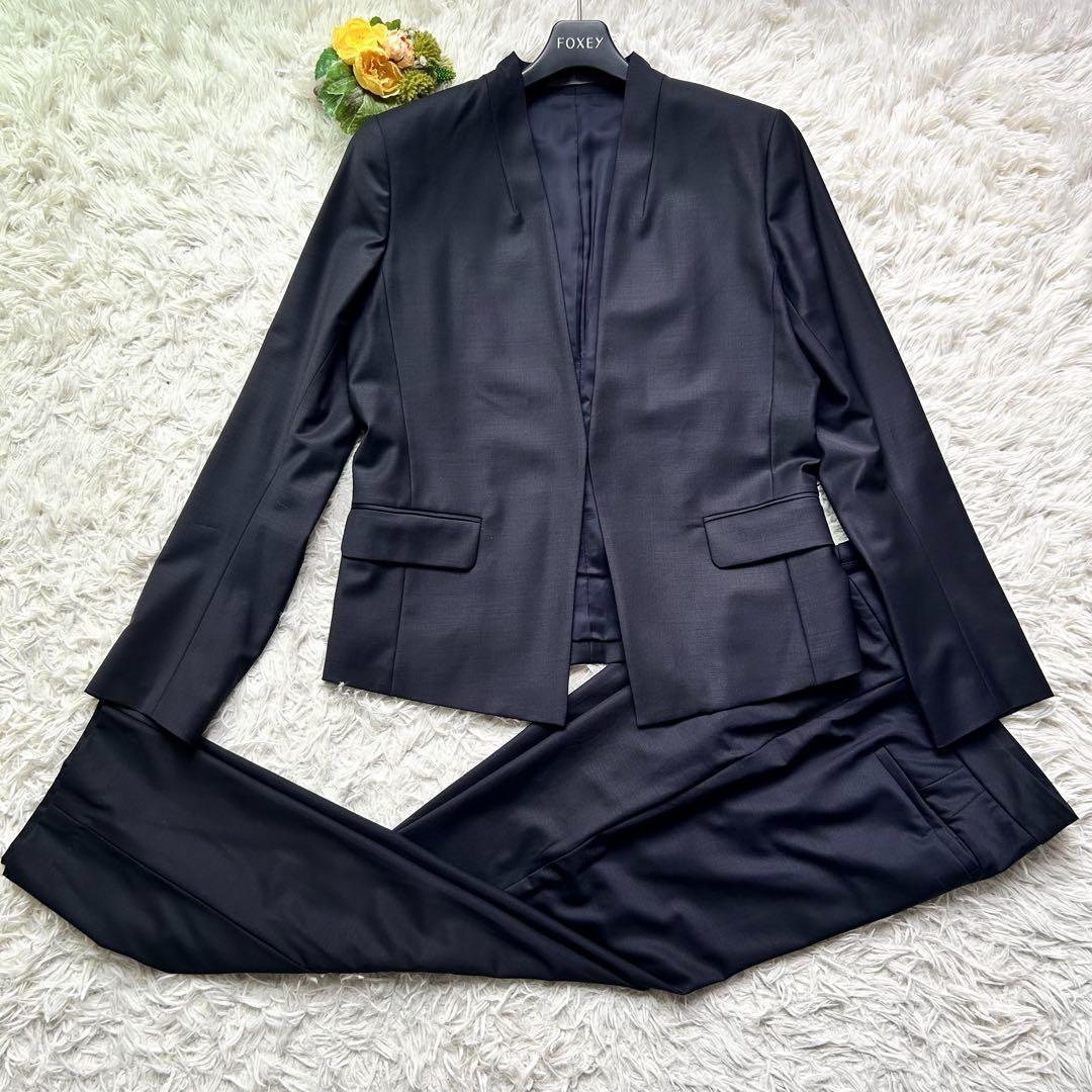 極美品♡セオリーリュクス スーツ上下 エグゼクティブ 40/L 濃紺 近年モデル