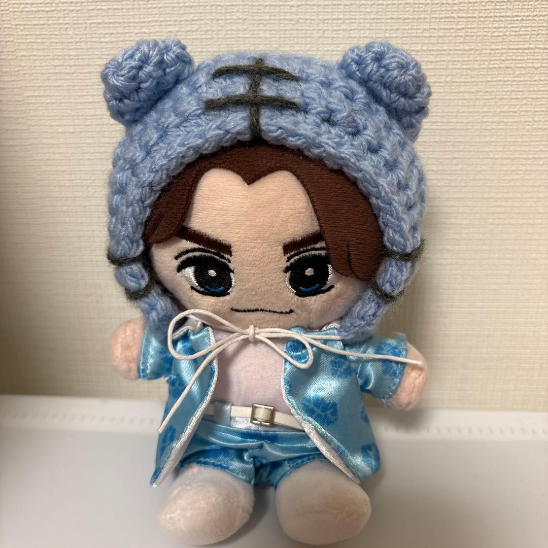 TravisJapan トラジャ はぴぬい ぬい服 ボンネット パステルブルー