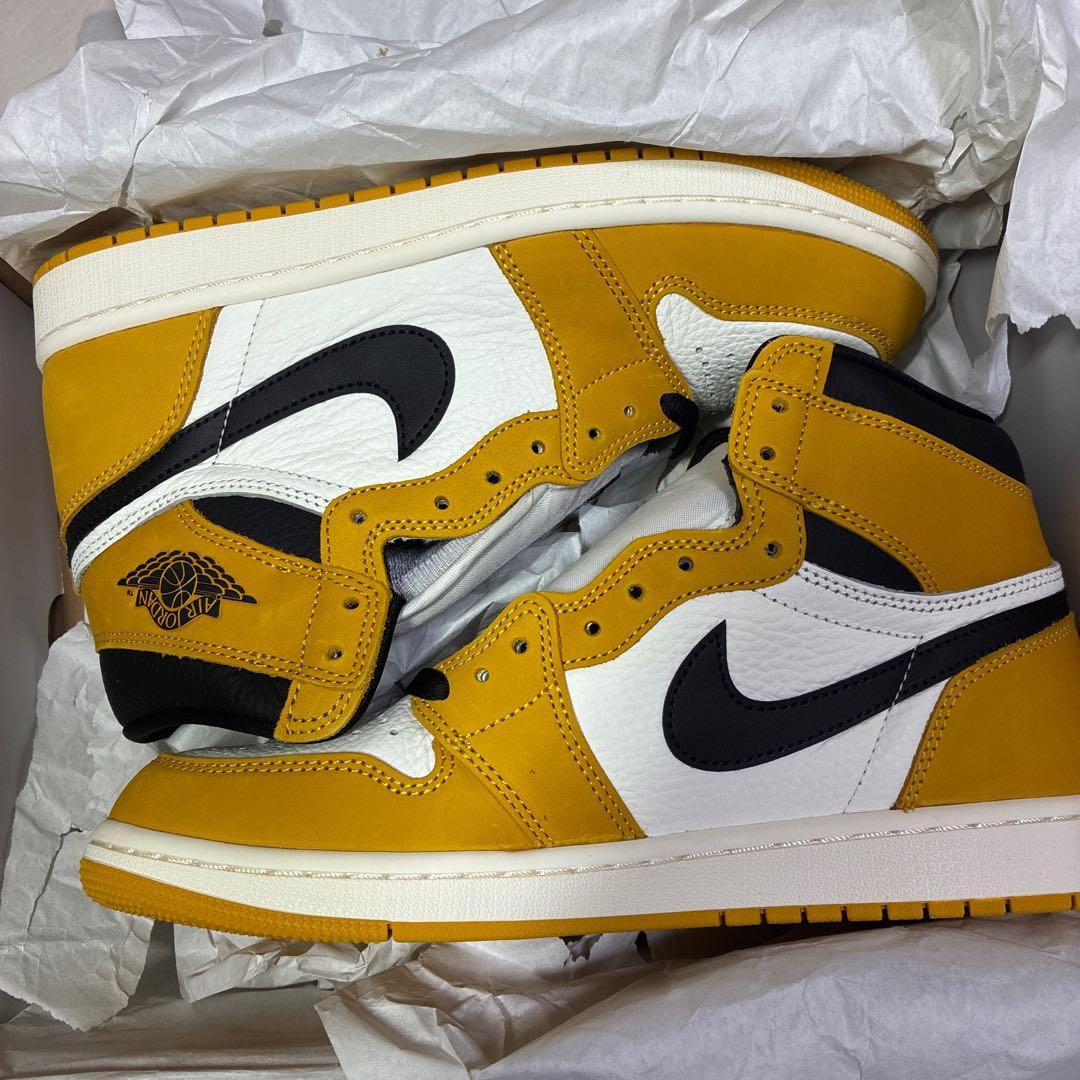 靴 AIR JORDAN 1 RETRO HIGH OG Yellow Ochre