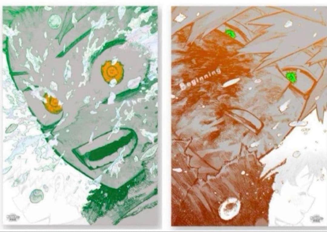 僕のヒーローアカデミア 原画展 ポスター The beginning 緑谷 爆豪 ヒロアカ 原画展 ポスター 爆豪 緑谷 beginning - メルカリ