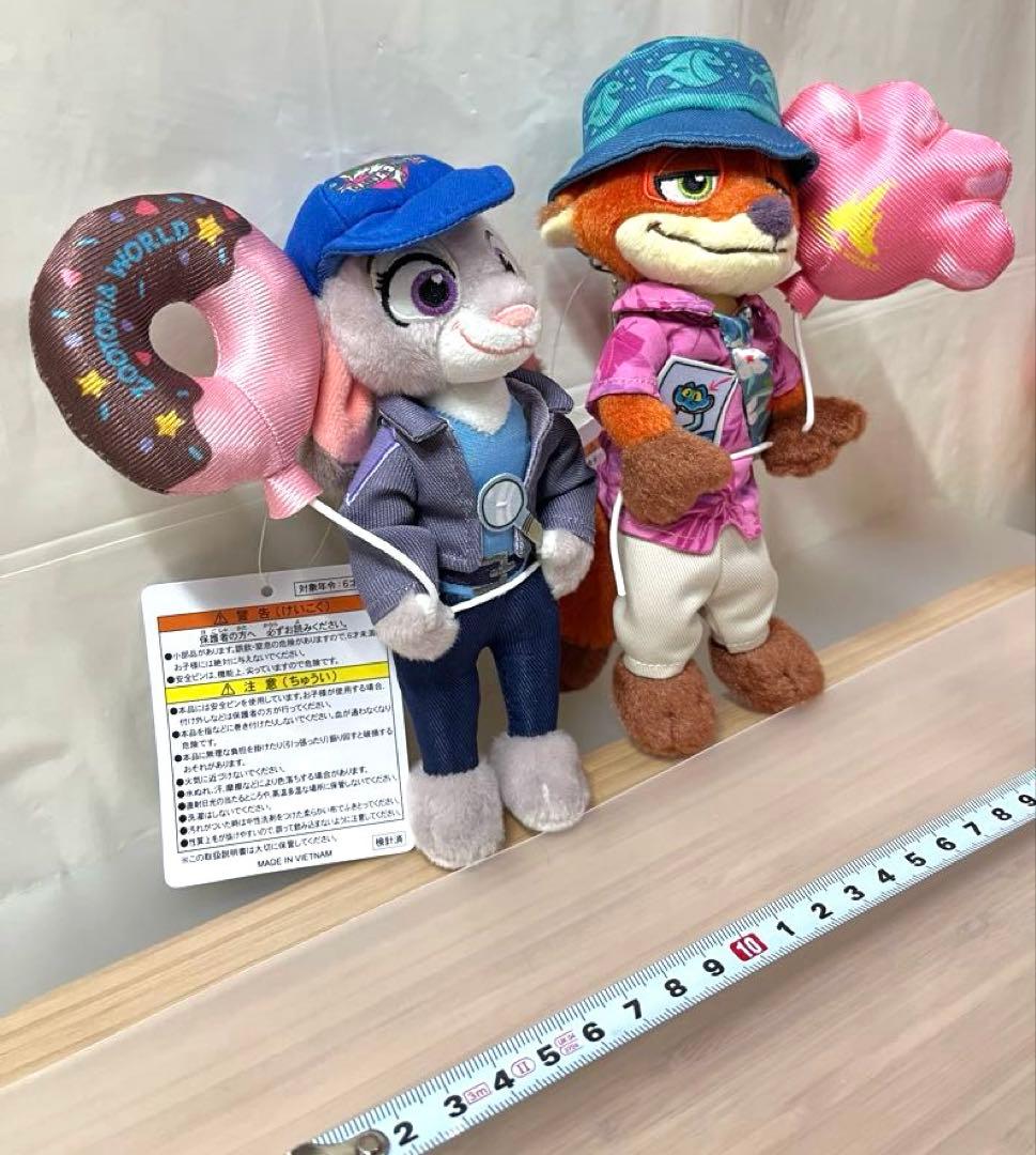 ニック ジュディ ズートピア ディズニーリゾート ぬいぐるみバッジ 2体