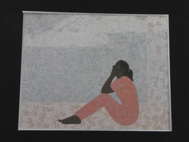 亀山祐介、【過ぎてゆく季節】、希少な額装用画集より、新品額装付