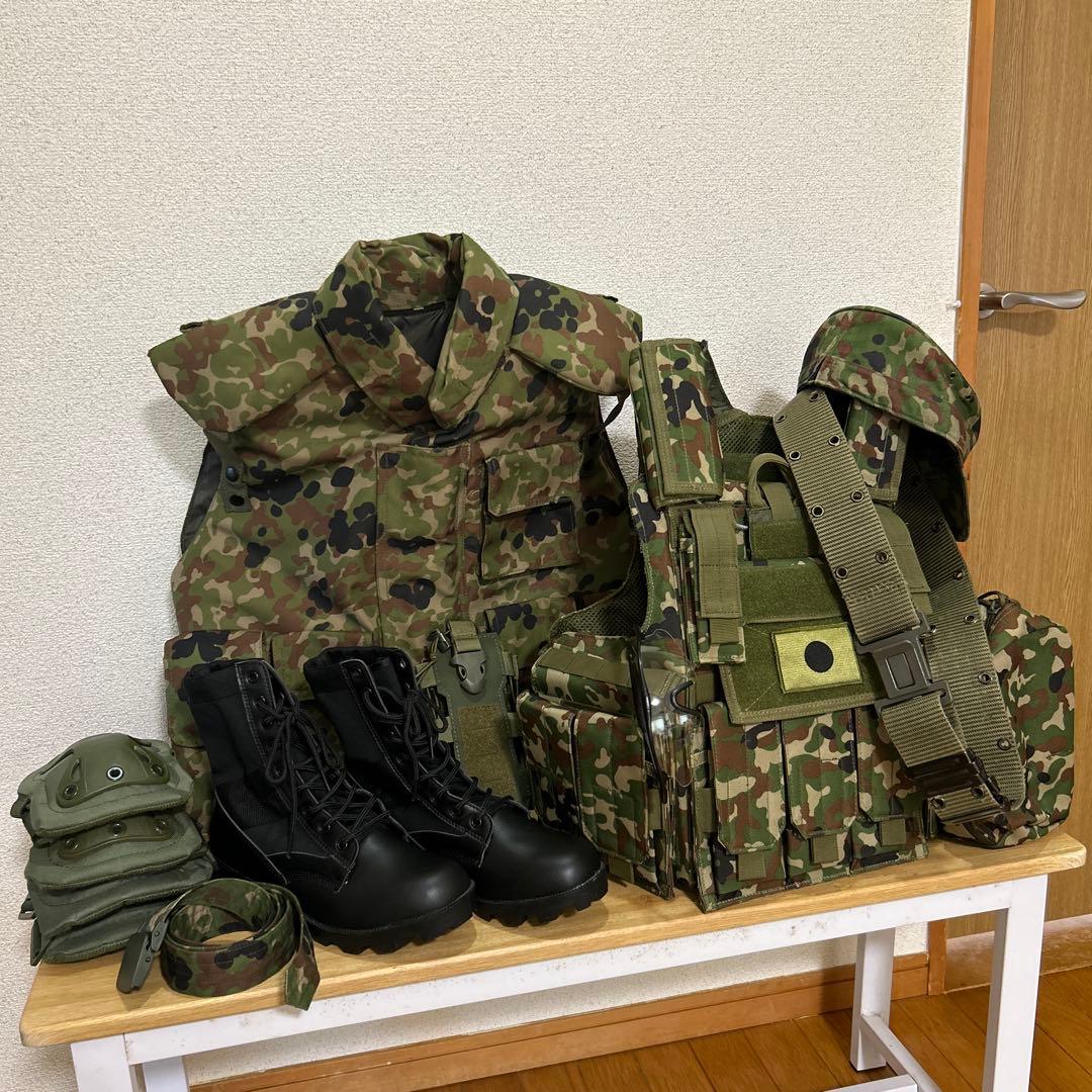 自衛隊 迷彩ベスト その他一式 セット レプリカ ミニタリー サバゲー