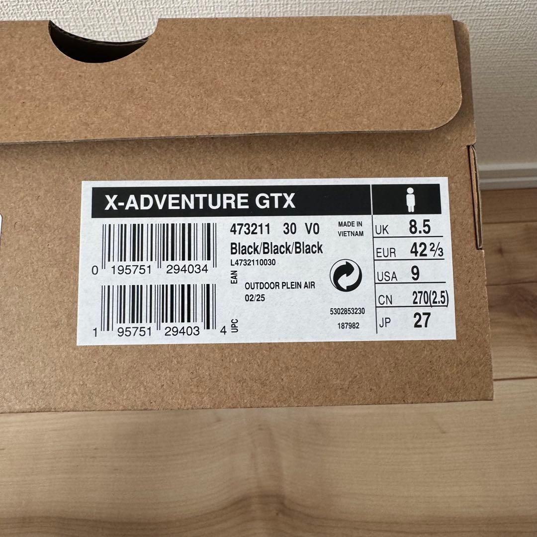 ☆美品☆Salomon X-ADVENTURE GTX 27.0cm ブラック