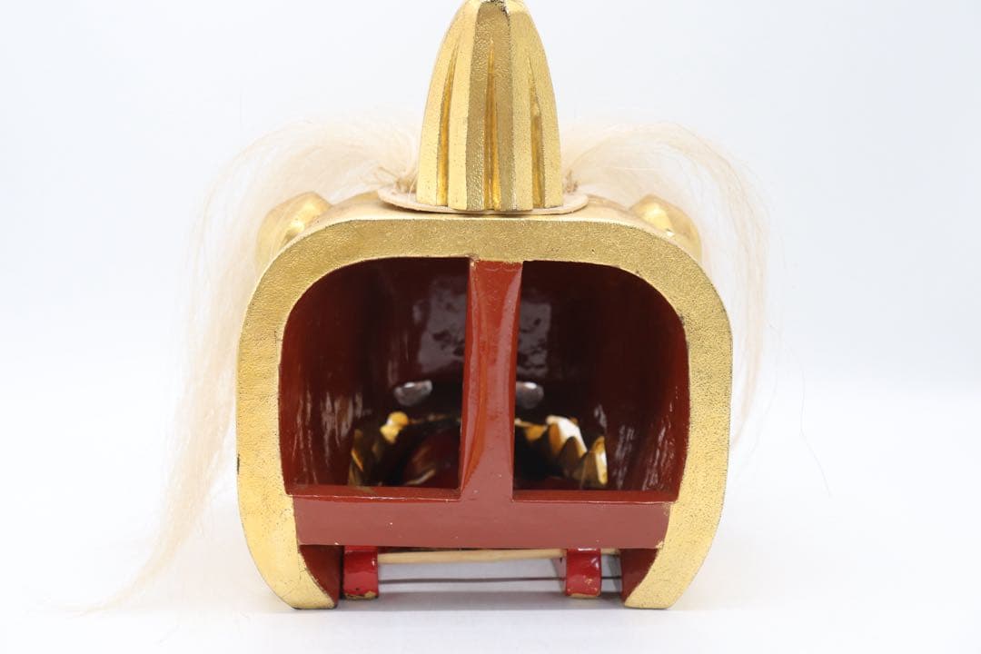 荒井寿斎作 木彫 金獅子 置物 共箱 送料込み259621 - メルカリ