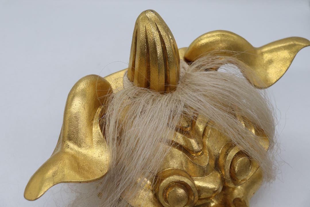 荒井寿斎作 木彫 金獅子 置物 共箱 送料込み259621 - メルカリ