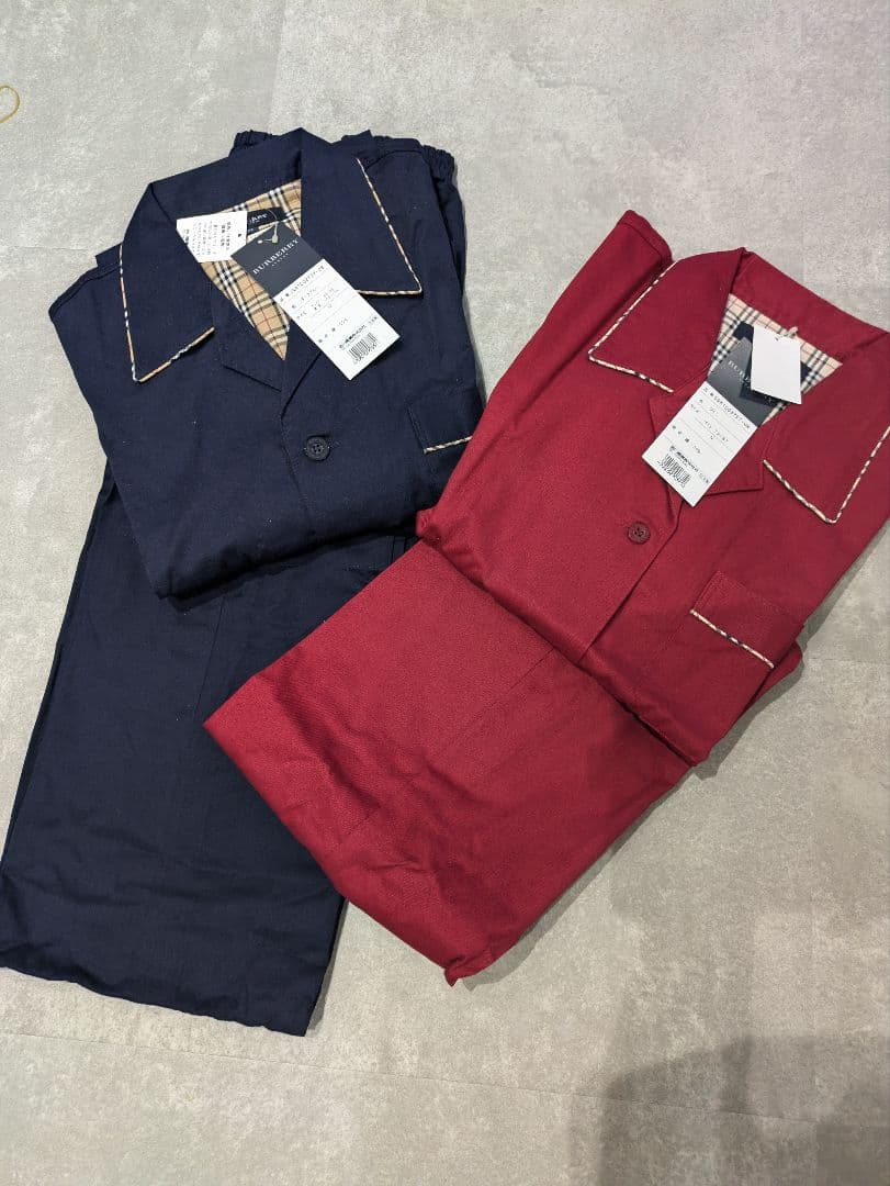 新品 バーバリー ペア パジャマ ルームウェア