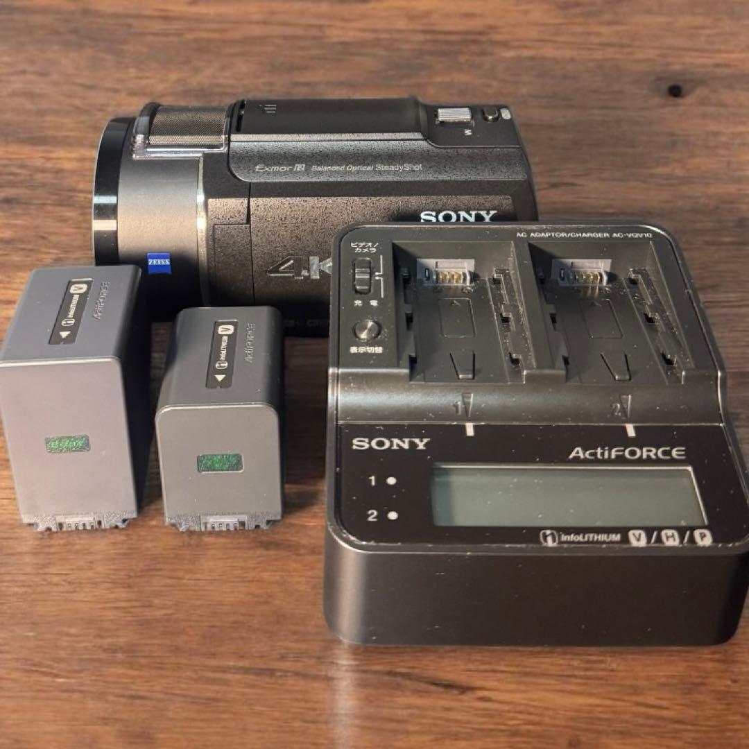SONY FDR-AX45Aブラック・4万5千円相当のバッテリー・ケース・充電器