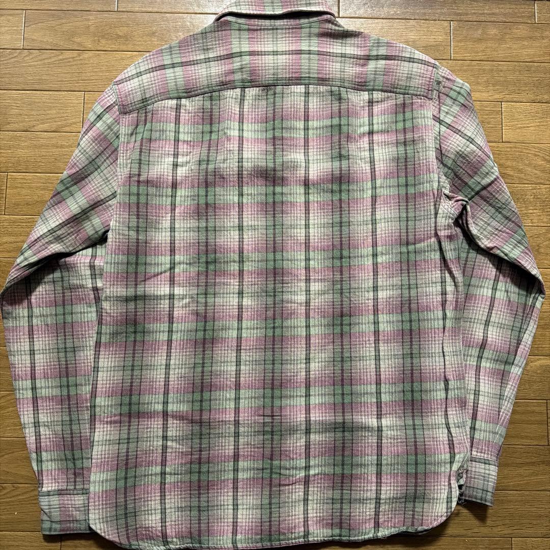 ダブルアールエル オンブレ チェックシャツ M - メルカリ