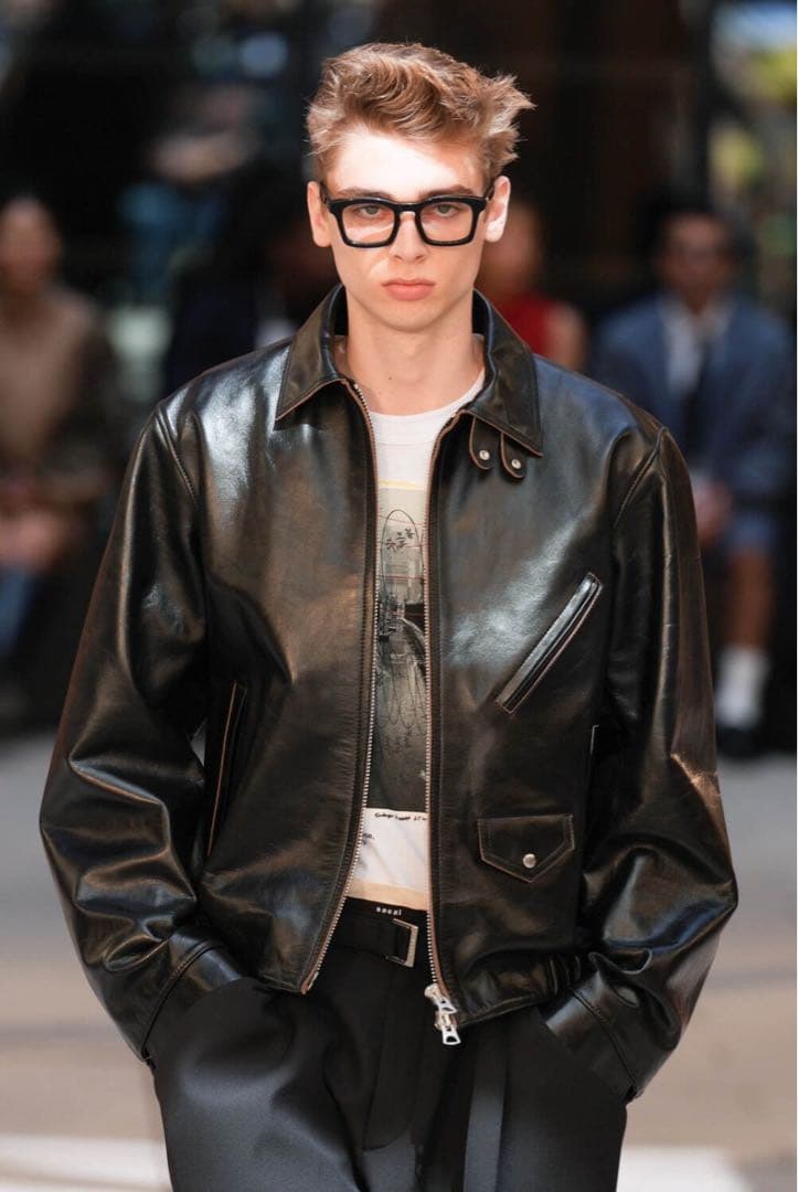sacai 25ss leather jacket レザージャケット 1 - メルカリ