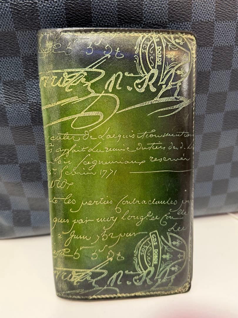 訳あり品！Berluti ベルルッティ エベネ 長財布 ロングウォレット