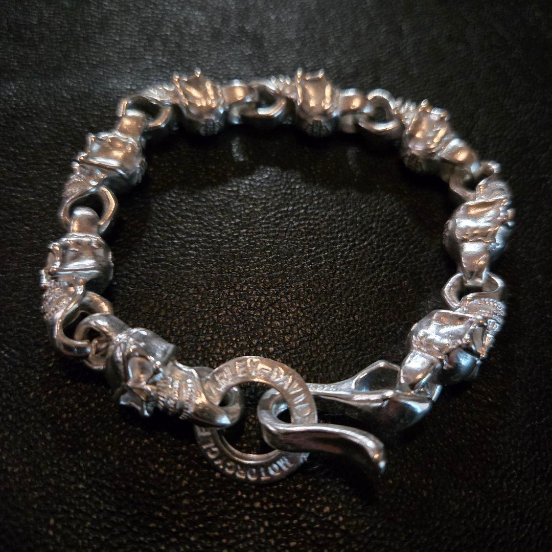 新品 80s ハーレーダビットソン ブレスレット ヴィンテージ シルバー