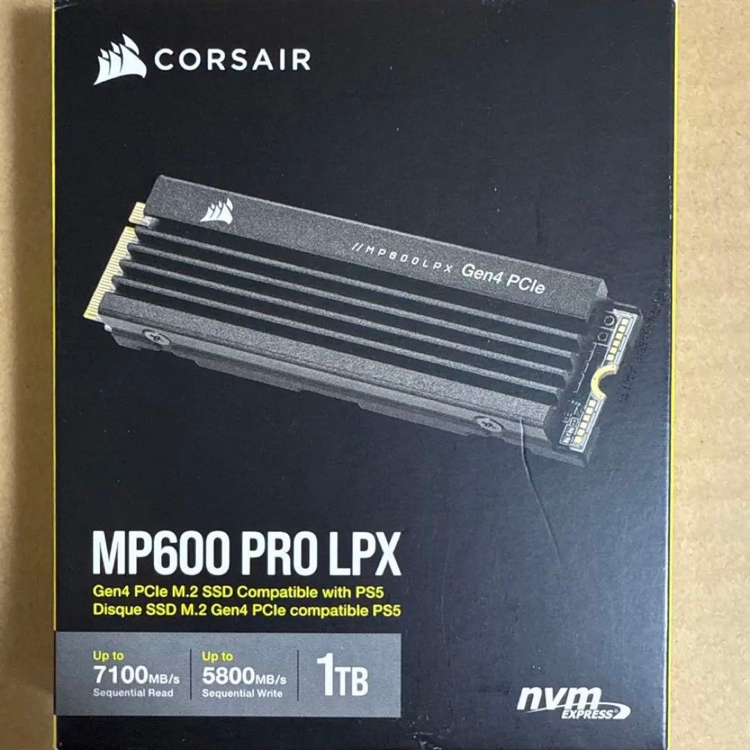 外付けハードディスク・ドライブ CORSAIR CSSD-F1000GBMP600PLP Amazon | CORSAIR MP600 PRO Low Profileシリーズ 1TBモデル 【LPX