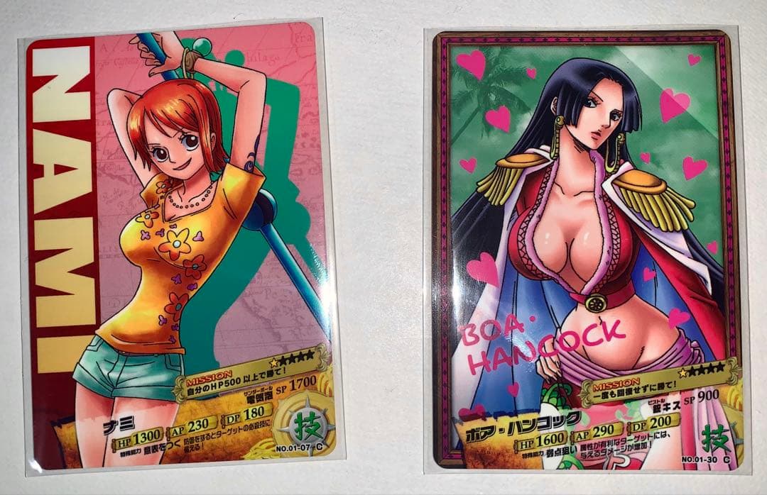 ONE PIECE ナミ　ハンコック　ARカードダス セット