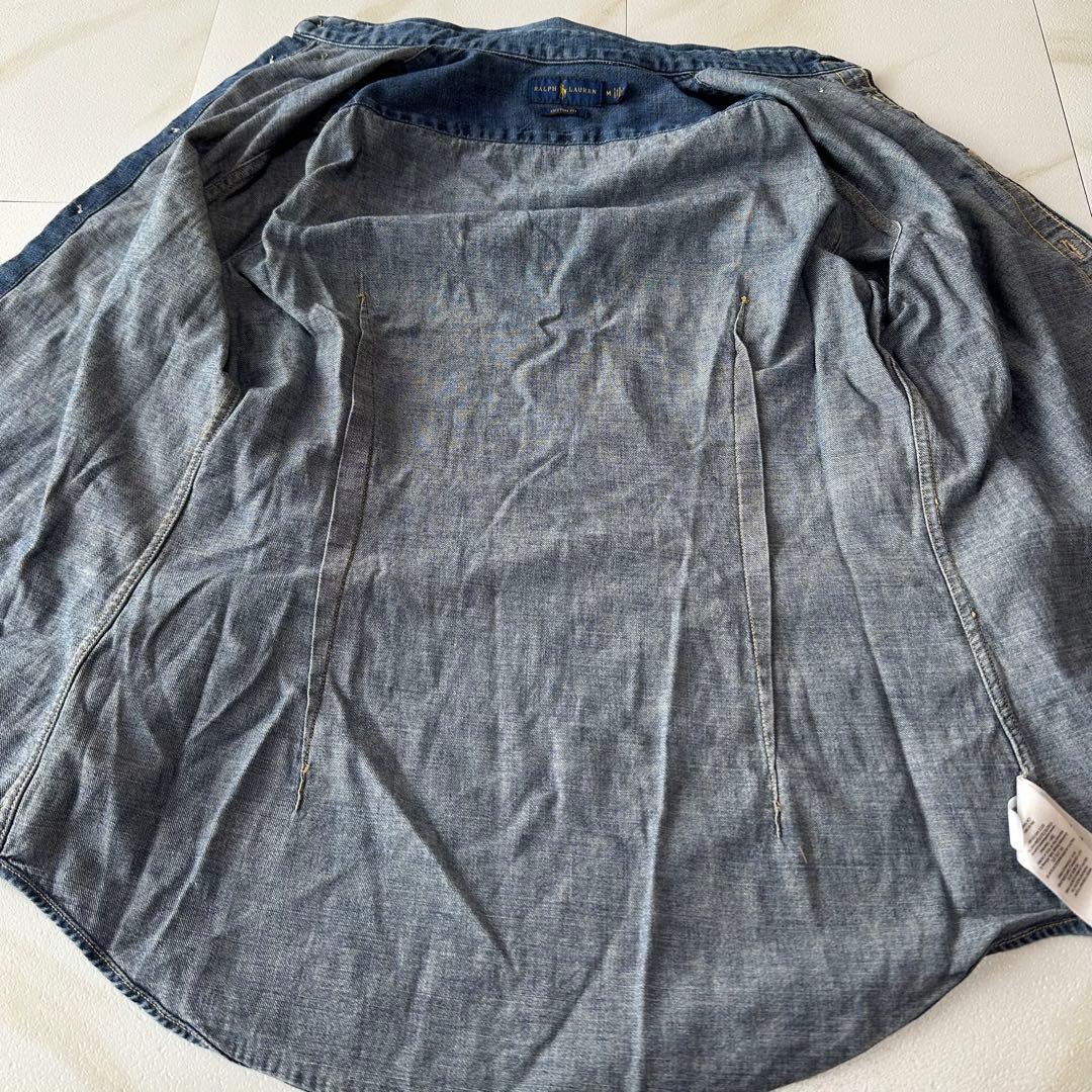 ラルフローレン デニムシャツ ダンガリー マルチポニー 刺繍