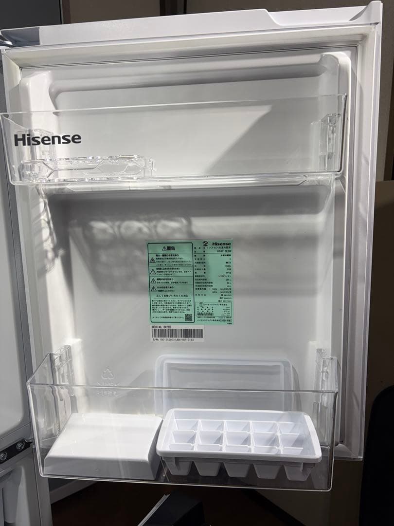 ハイセンス 2ドア冷蔵庫 2024年モデル 135ℓ HR-D13E3W - メルカリ