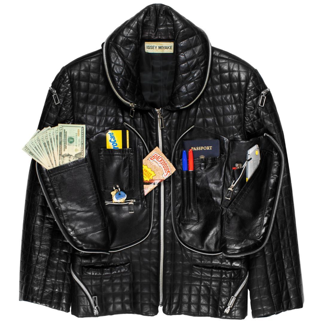 AW91 ISSEY MIYAKE Quilted Leather Jacket - メルカリ