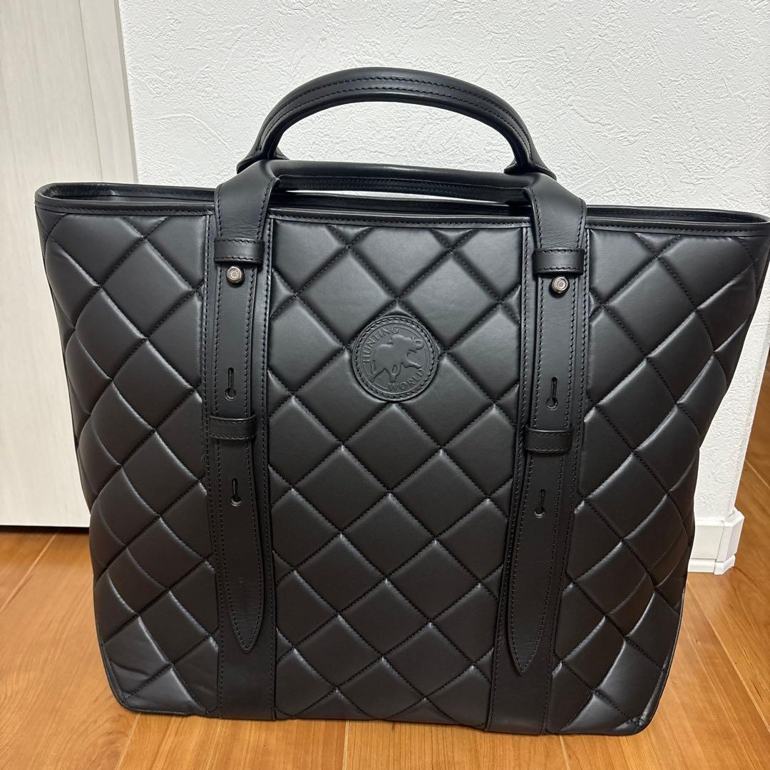 【新品未使用】HUNTING WORLD バチュークロスキルティングトート