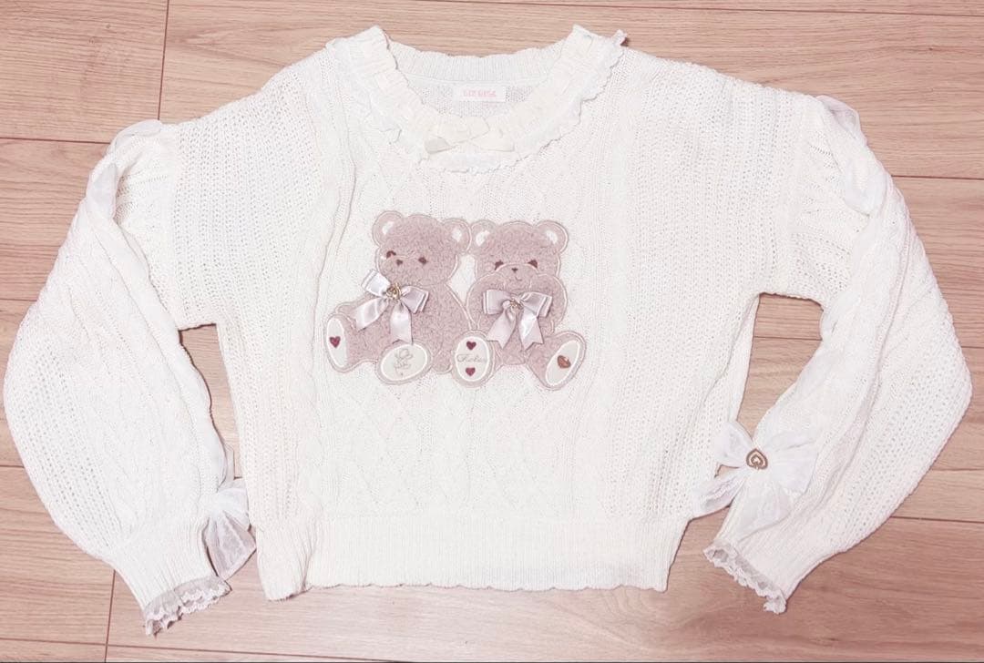 LIZLISA リズリサ Twin Bears ニットトップス