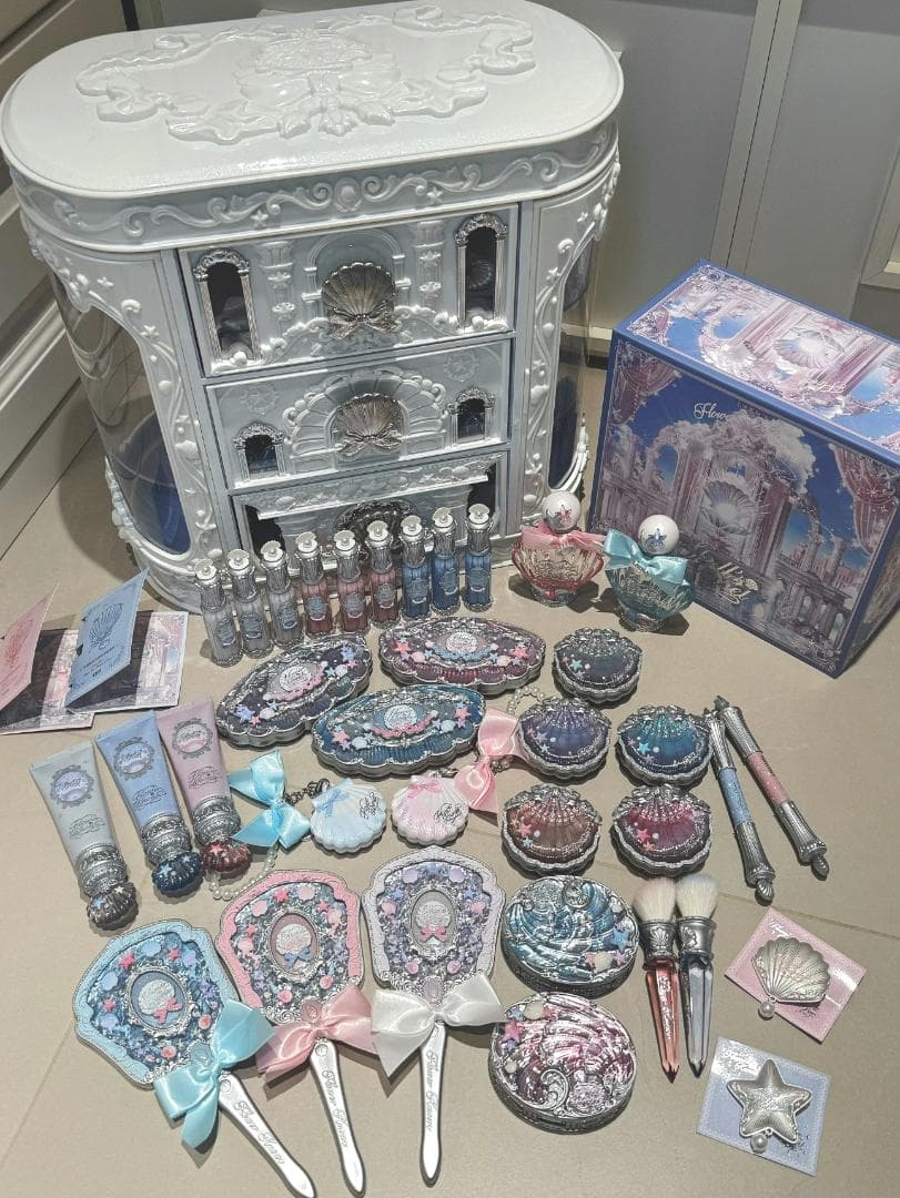 フラワーノーズ シェルズジュエリー メイクアップボックス セット