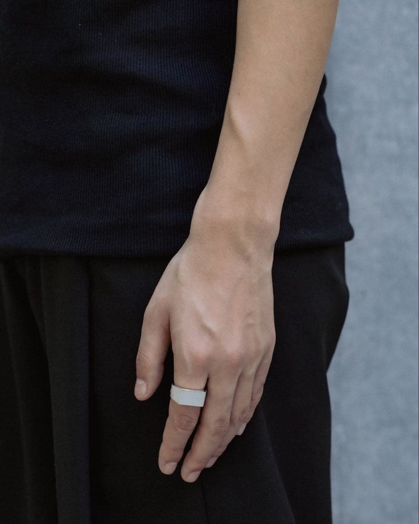 Scat \"Proto\" signet ring (SILVER) 11号