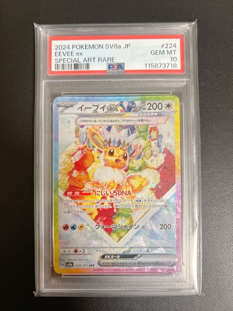 イーブイex SAR テラスタルフェスex PSA10 PSA10連番 2024 ポケモンカード イーブイex SAR PSA10 #224 #223