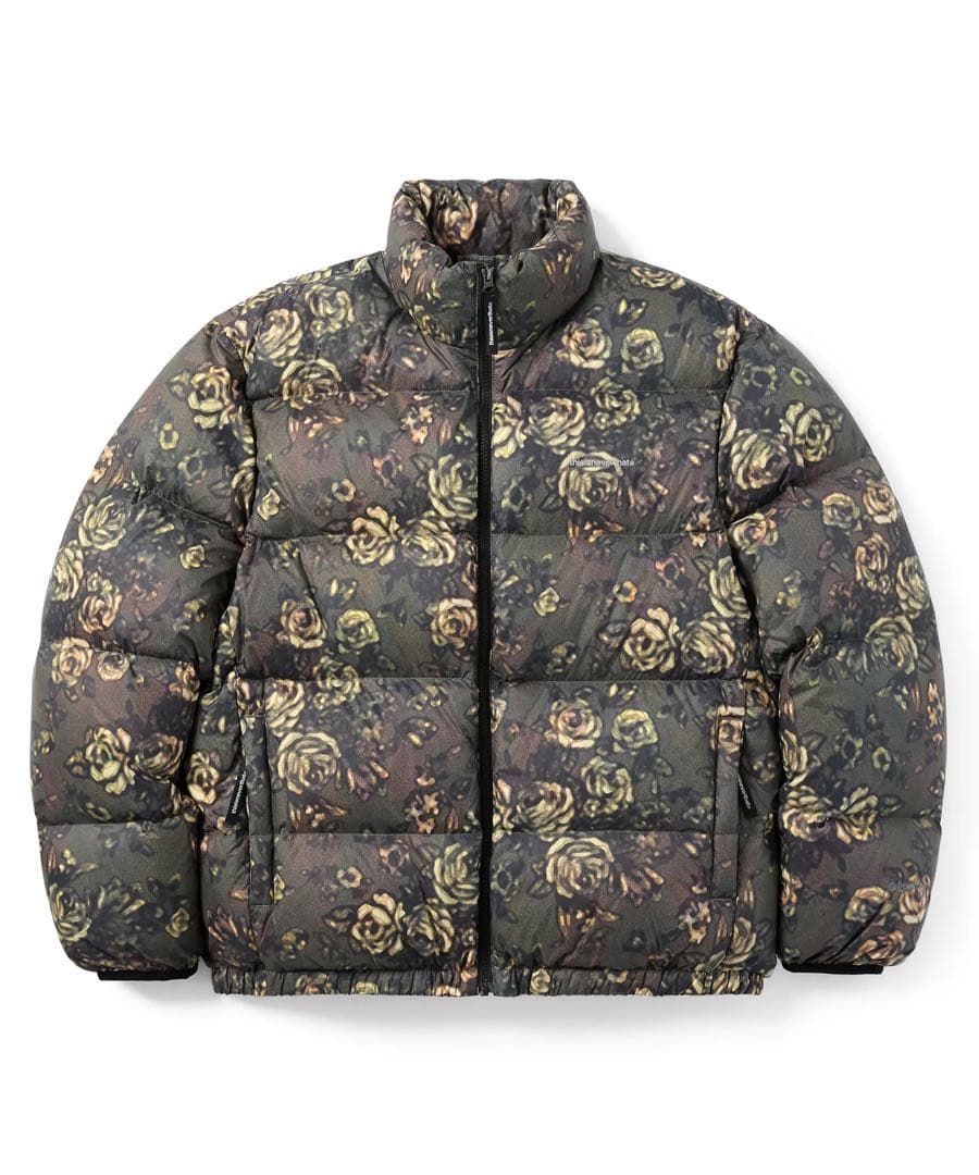 thisisneverthat フラワーパターン ダウンジャケット M