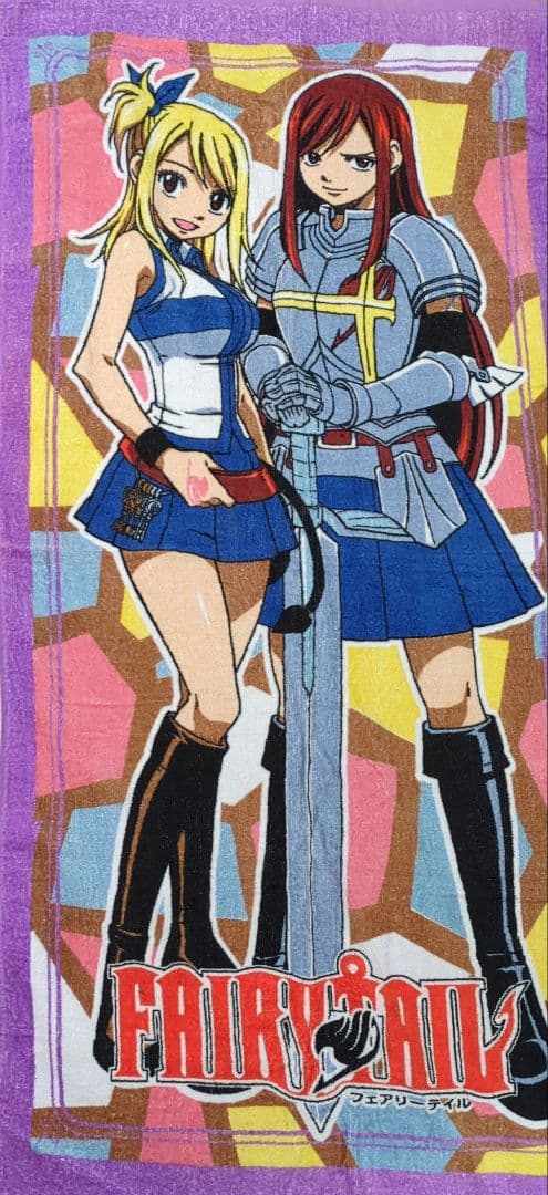 フェアリーテイル エルザ ルーシィ バスタオル セガ店舗限定デザイン