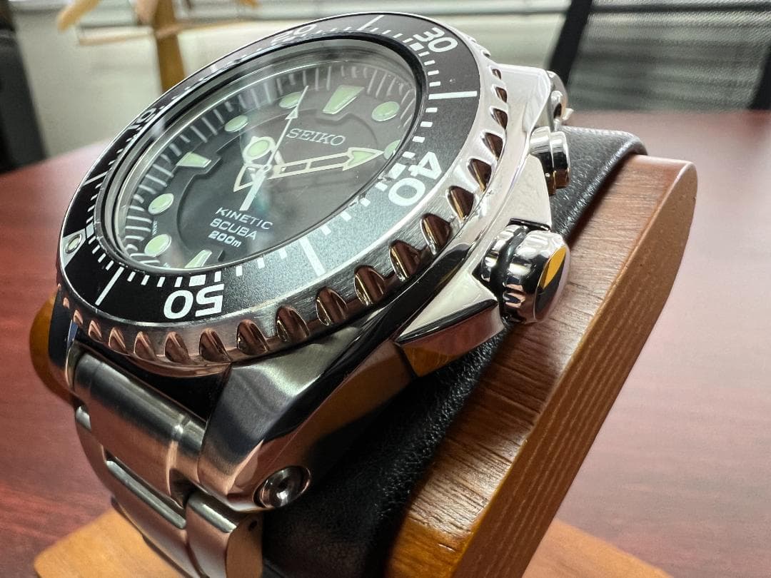 セイコーキネティック 5M62-0BL0 自動巻き メンズ腕時計 プロスペック