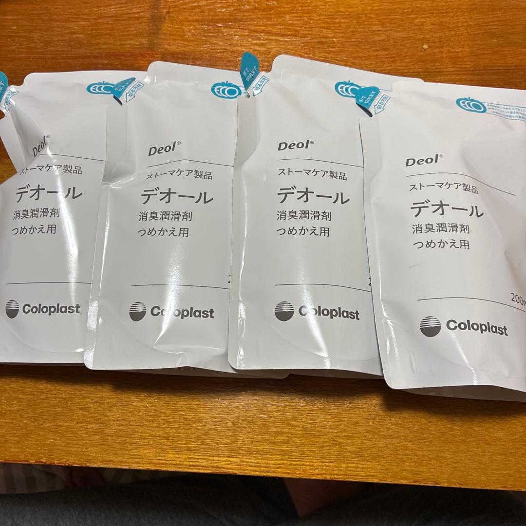 Coloplast デオール 消臭潤滑剤 詰め替え用　200ml 4個セット