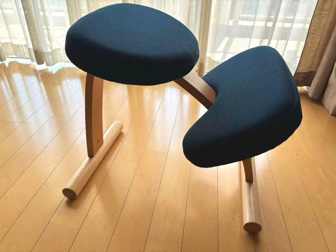 balans lab 姿勢矯正用ネイビー椅子