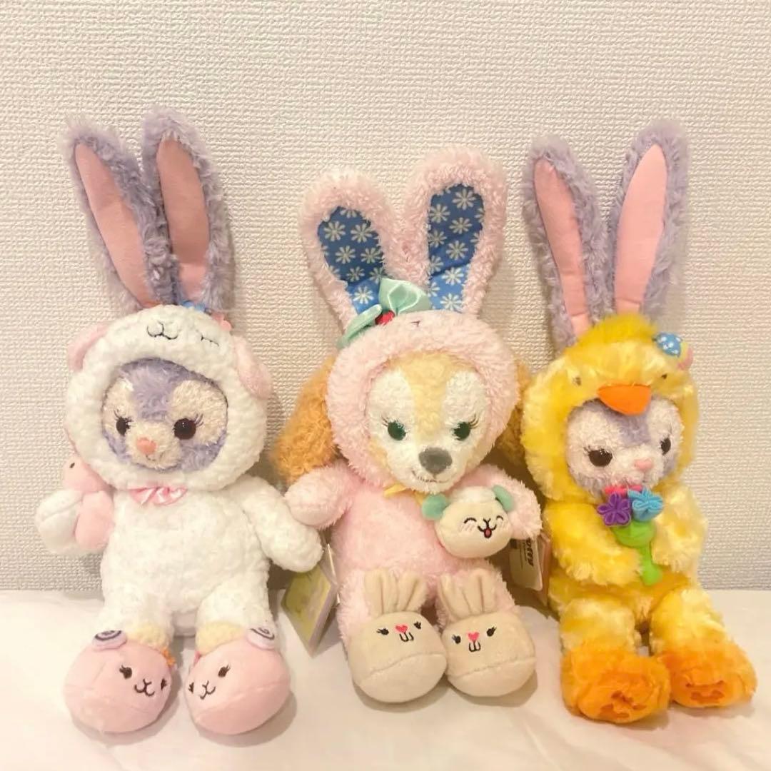 香港ディズニー イースター クッキーアン　ステラルー　ぬいぐるみセット