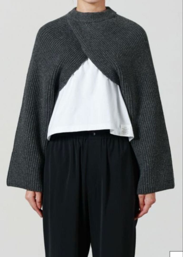 2025AW【HYKE(ハイク)】 RIBBED KNIT WOOL SHRUG - メルカリ