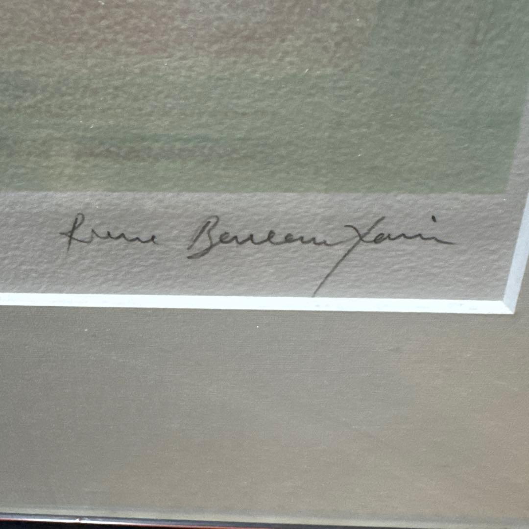 ピエール・ボンコンパン《ポピーの花束》リトグラフ 限定250部 直筆サイン入り