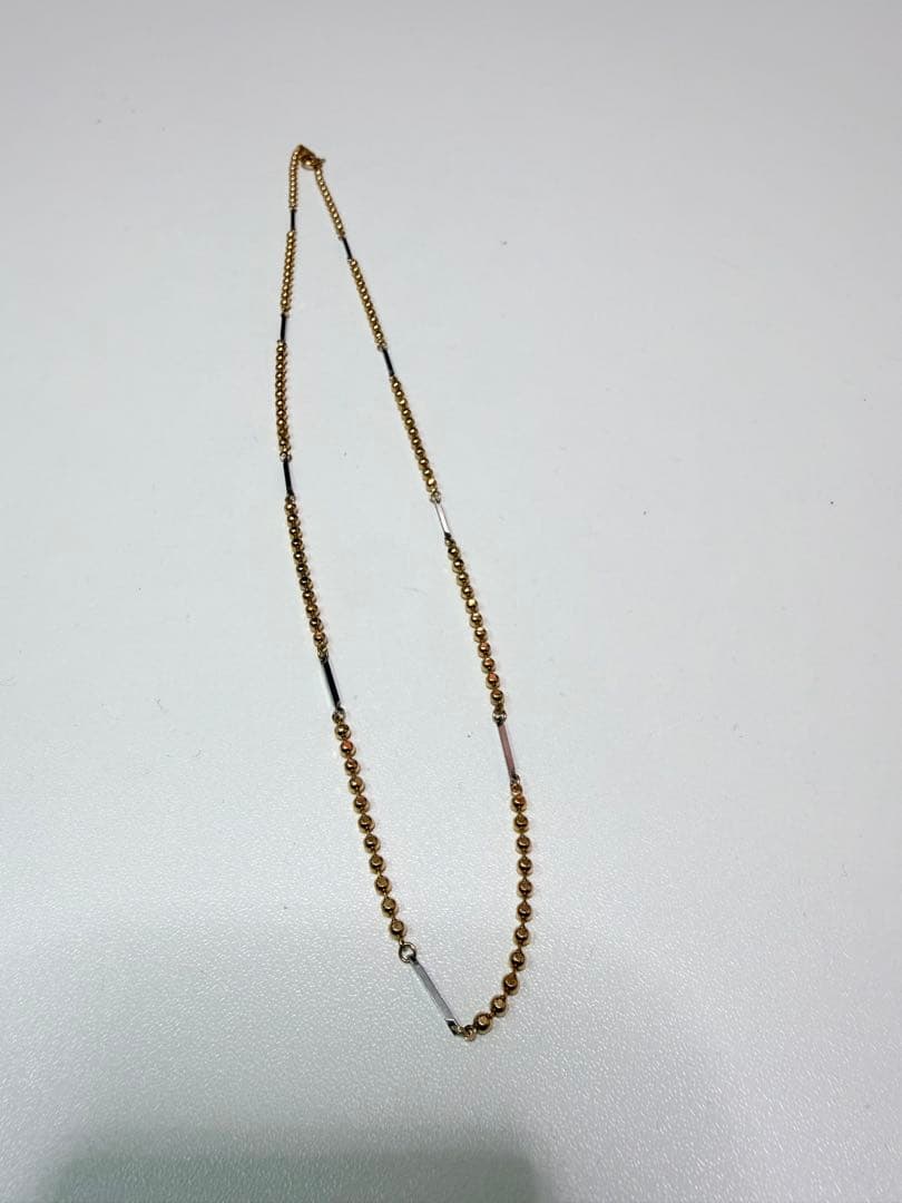 NAC（ナック） K18カットボールチェーン 磁気ネックレス（50cm）