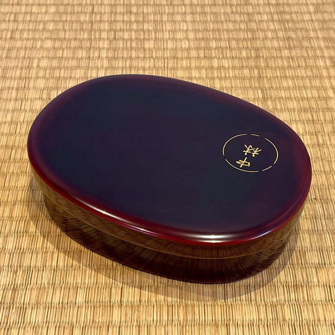 輪島塗 角藤漆器店謹製 溜塗小判型弁当箱 10客 共箱 - メルカリ