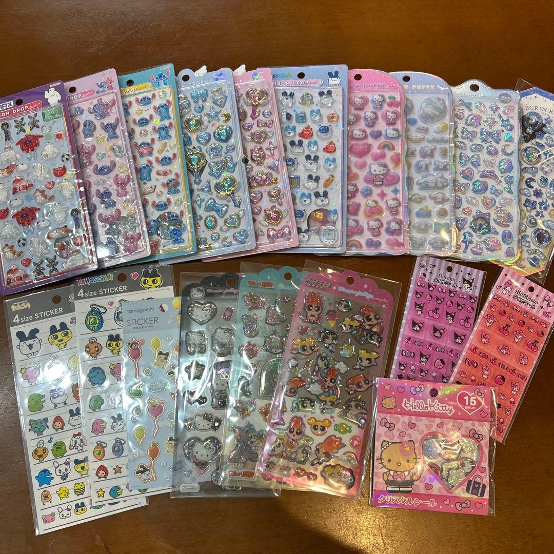 ボンボンドロップシールディズニーパワパフマジカルたまごっちキティトムジェリ